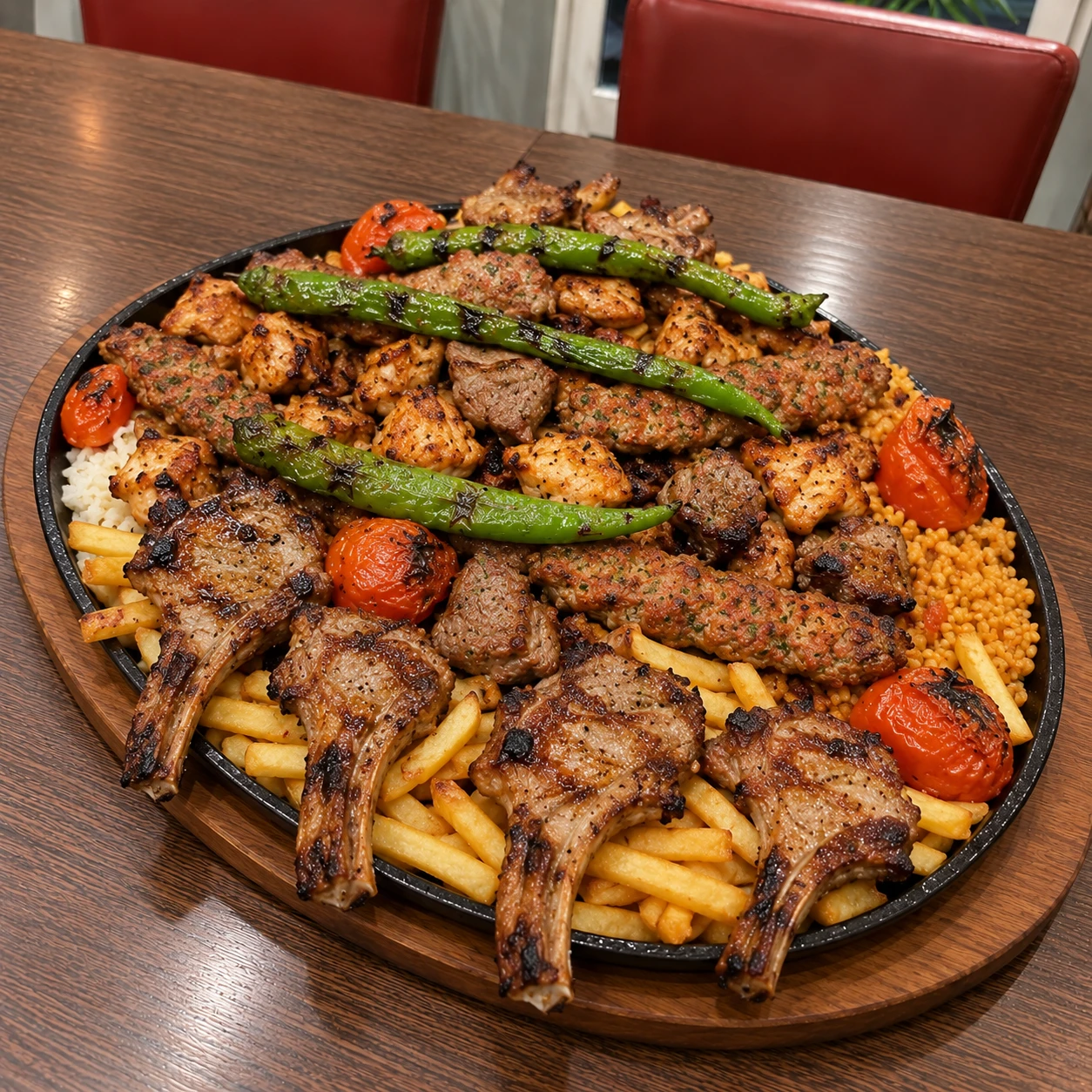 167A. Gemischter Grillteller Für 4 Personen